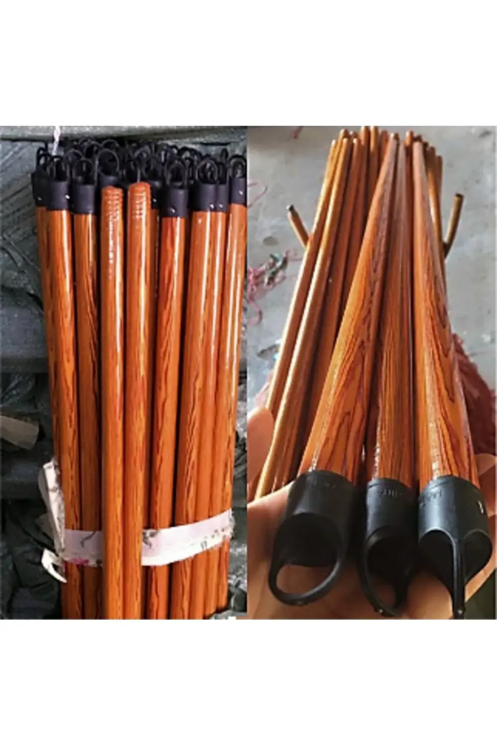 110 cm Ahşap Kaplamalı Vileda Temizlik Fırça Sapı Vileda Sopası 5