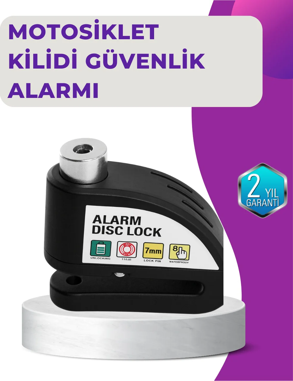 110 Db Alarm Disk Kilidi Motosiklet Scooter Bisiklet Güvenlik - Lisinya Fiyatı, Yorumları ve Özellikleri