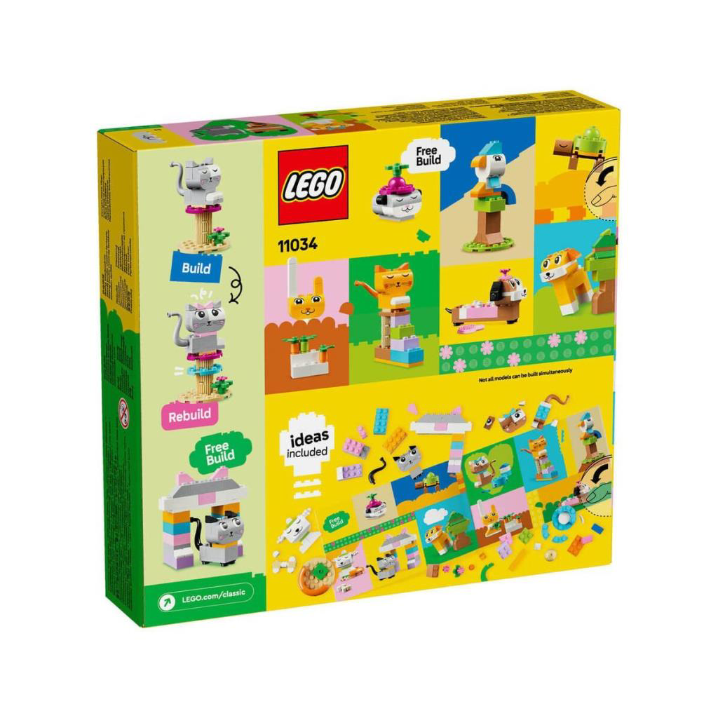 11034 LEGO® Classic Yaratıcı Evcil Hayvanlar 450 parça +5 yaş 11034 LEGO® Classic Yaratıcı Evcil Hayvanlar 450 parça +5 yaş