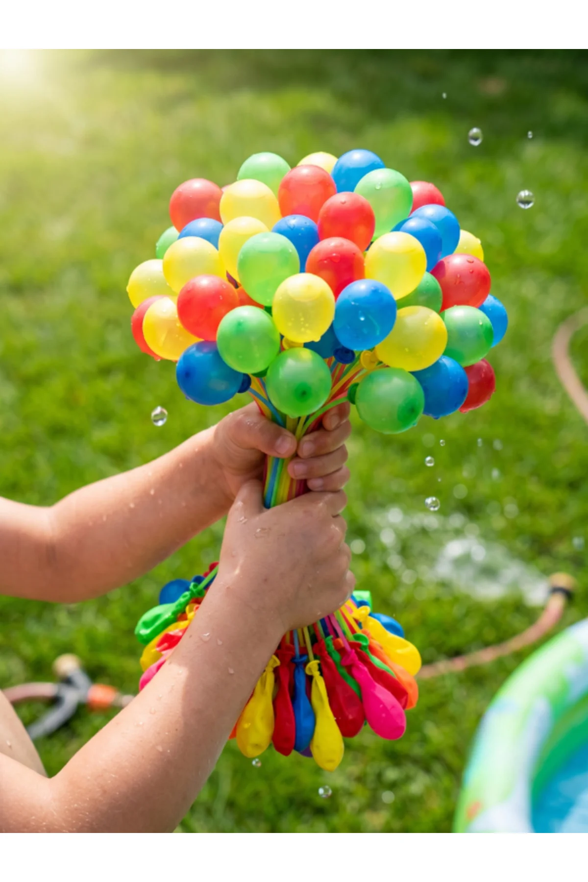 111 Adet Hızlı Dolum Su Balonu Seti Kendiliğinden Bağlanan Su Bombası Yaz Eğlencesi Bahçe Havuz Oyuncağı