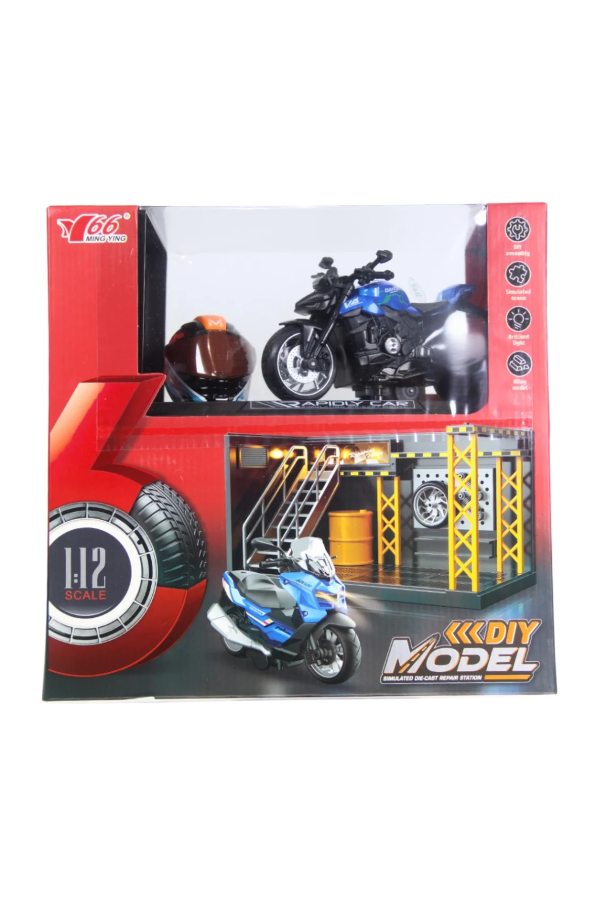 1/12 Motosiklet Ducati Street Fighter PB 3R Sesli