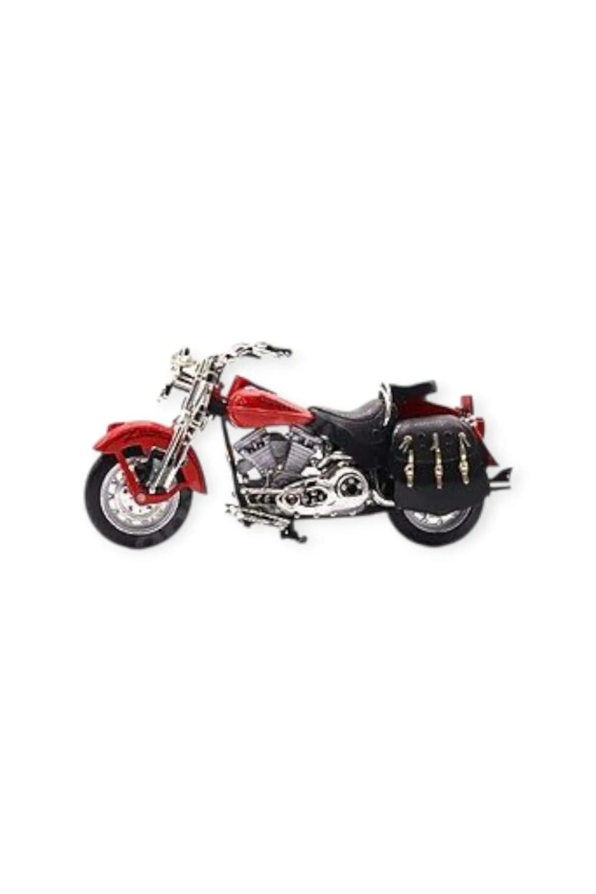 1:12 Ölçekli Model Motosiklet - Classic - HX796 - Kırmızı (Lisiny
