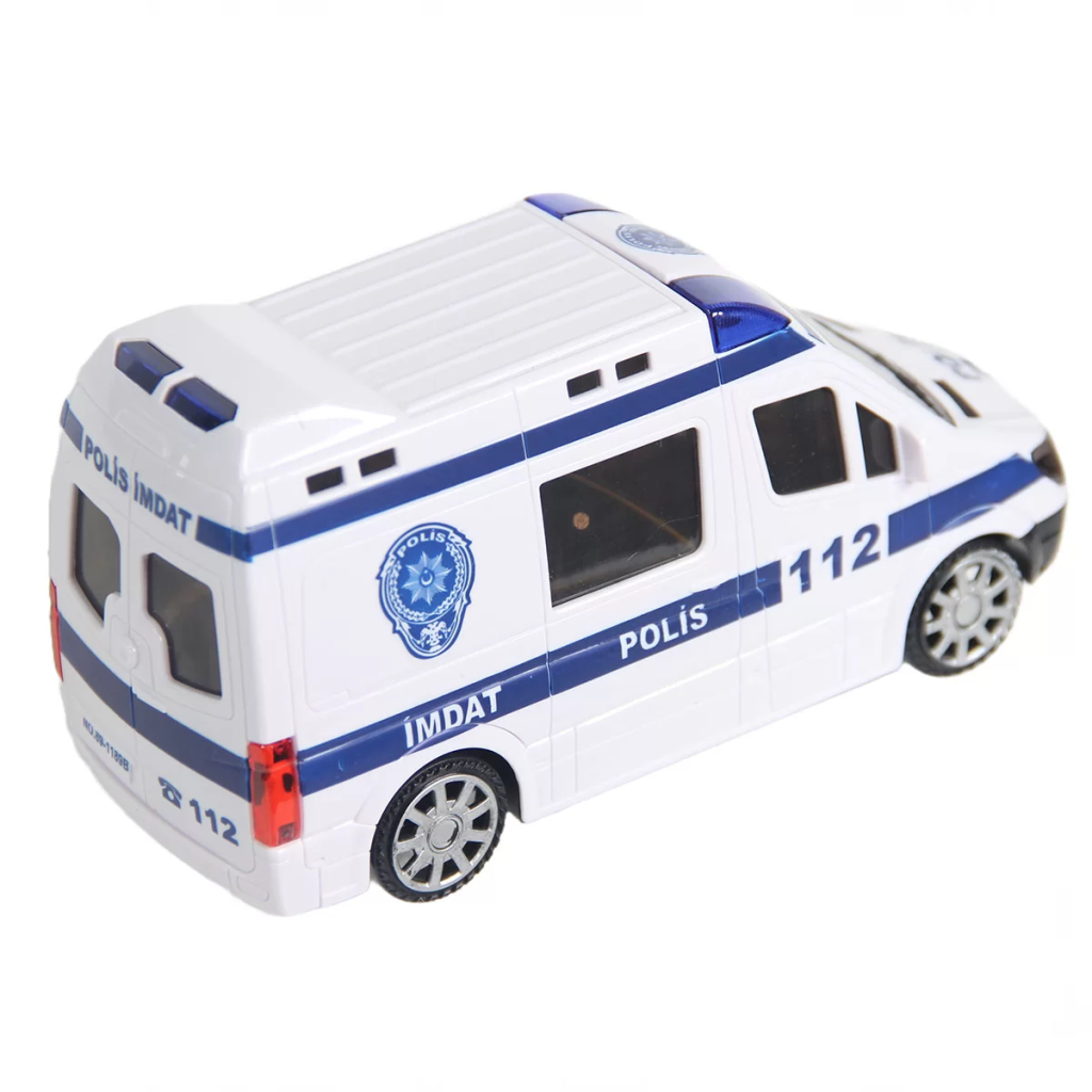 112 Polis İmdat 3D Işıklı Sesli Polis Aracı