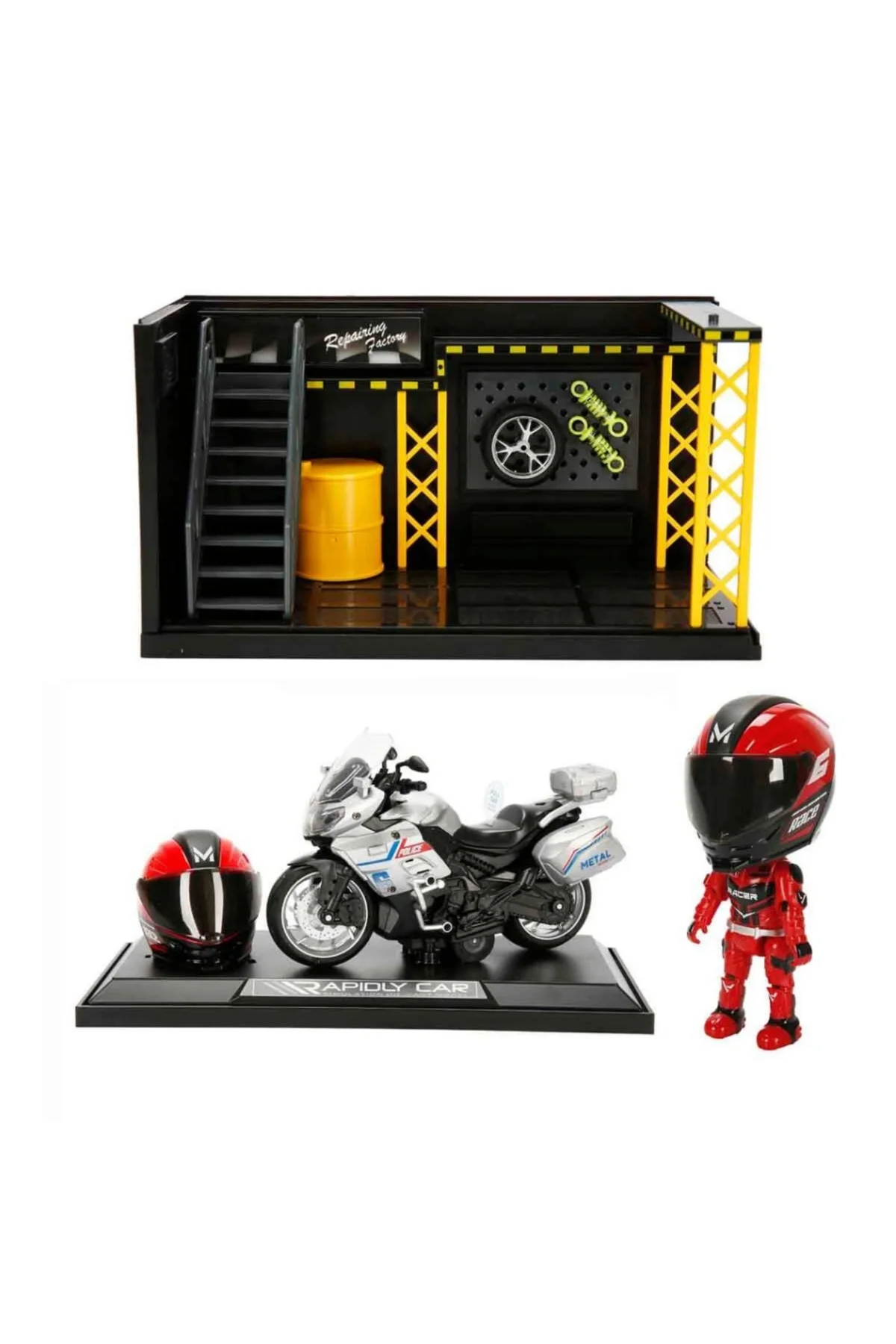 1:12 Sesli ve Işıklı Benelli Polis Die Cast Çek Bırak Motosiklet ve Tamir Atölyesi Seti adet fiyatıd 1:12 Sesli ve Işıklı Benelli Polis Die Cast Çek Bırak Motosiklet ve Tamir Atölyesi Seti adet fiyatıd