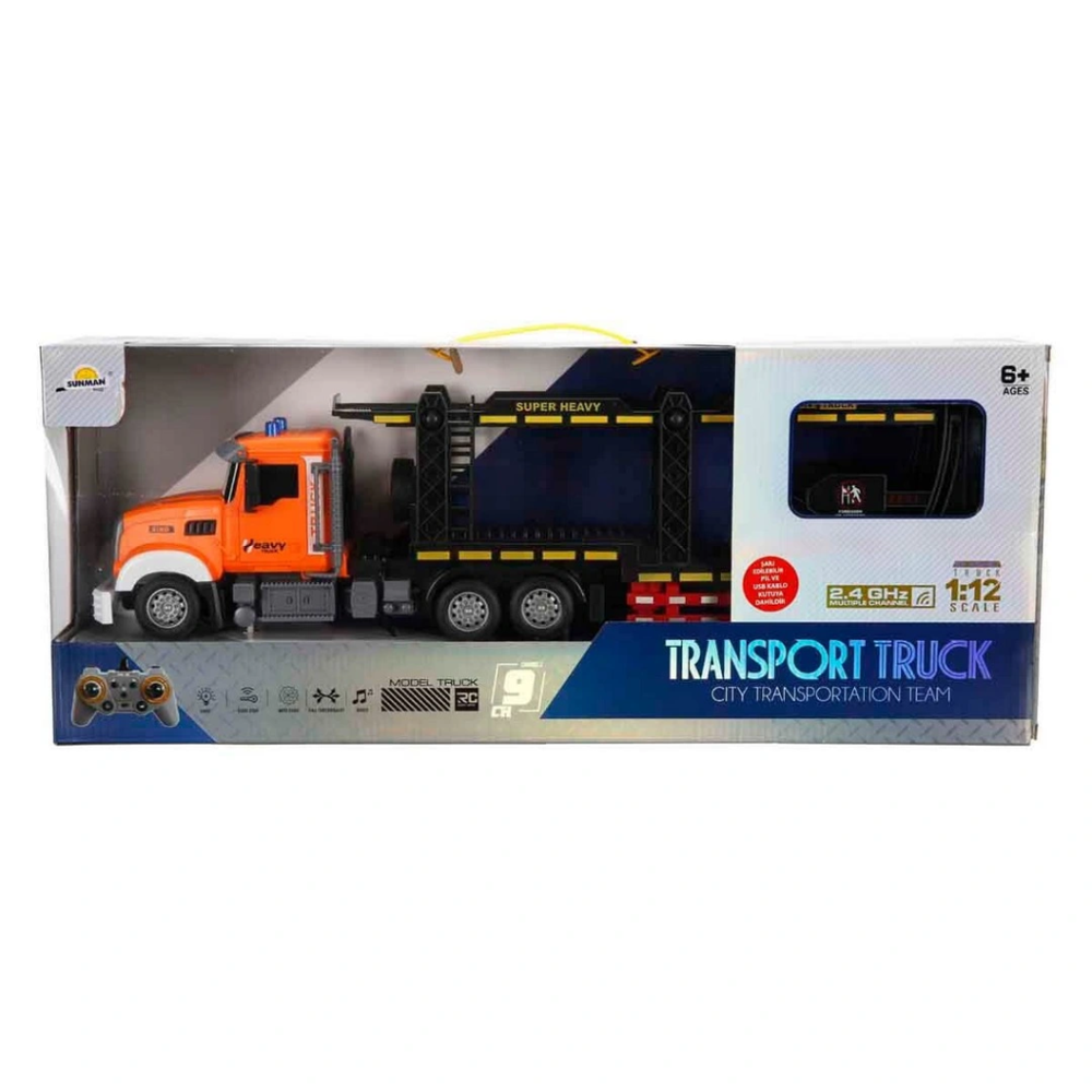 1:12 Sesli ve Işıklı USB Şarjlı Uzaktan Kumandalı Transporter 56 