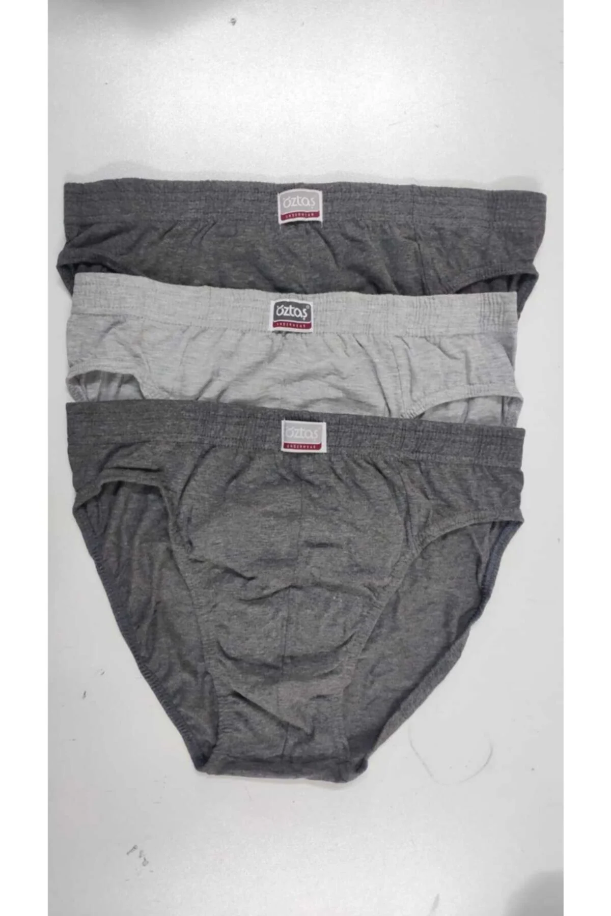 1120-f Erkek 3'lü Gri Antrasit Slip