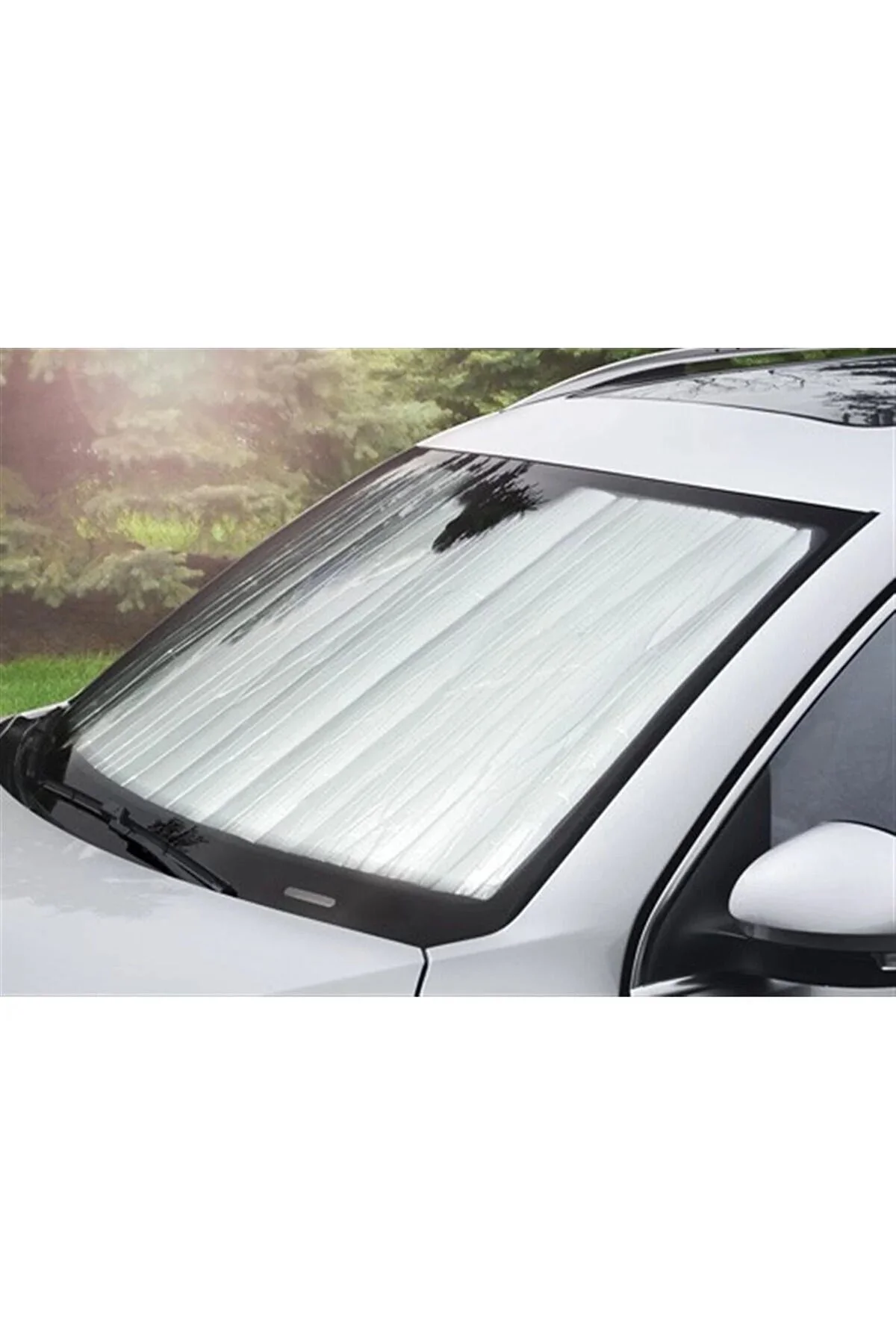 11249 Oto Ön Cam Güneşlik | Vantuzlu Katlanır Koruyucu Perde | 13