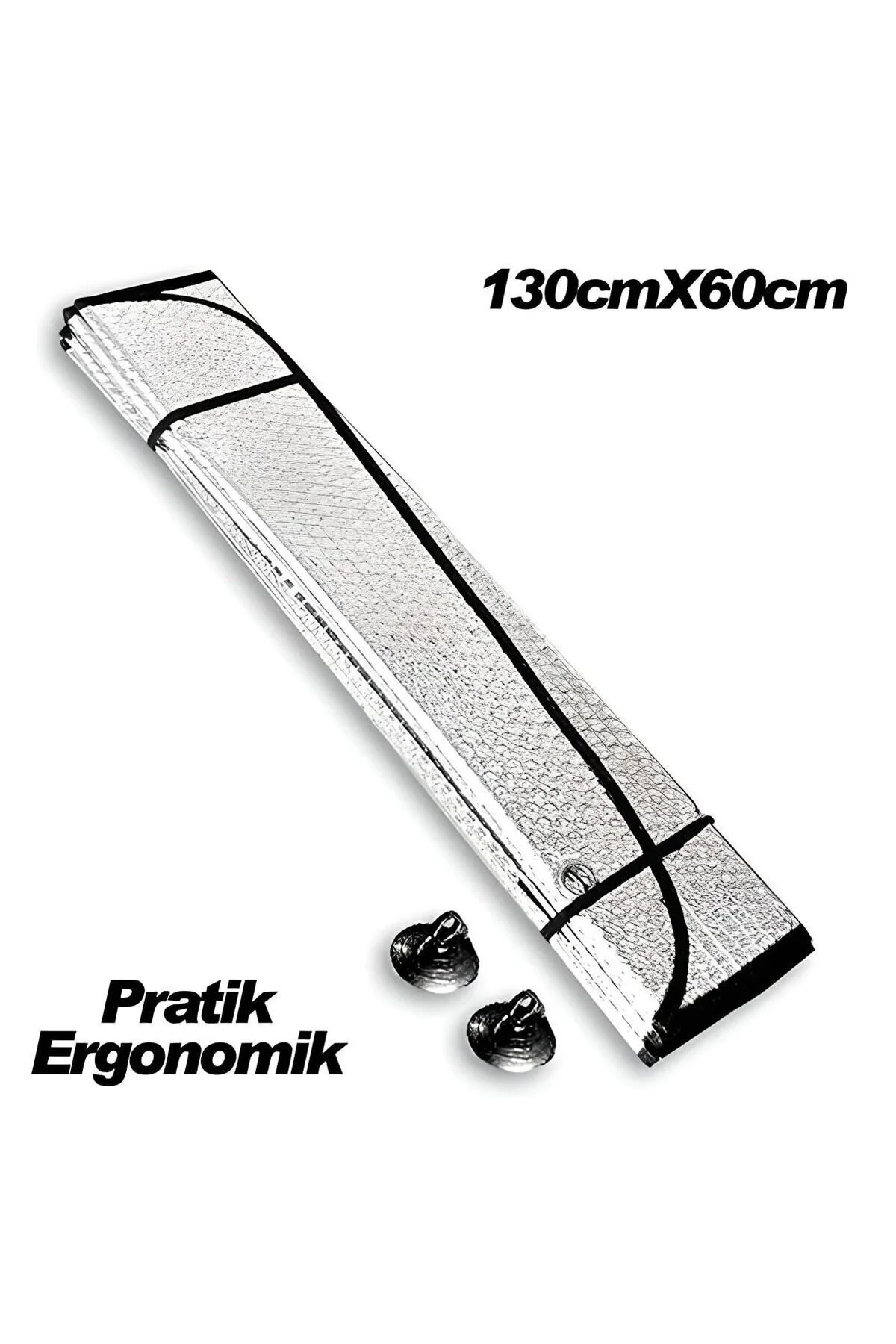 11249 Oto Ön Cam Güneşlik | Vantuzlu Katlanır Koruyucu Perde | 130×60 cm UV & Isı Engelleyic