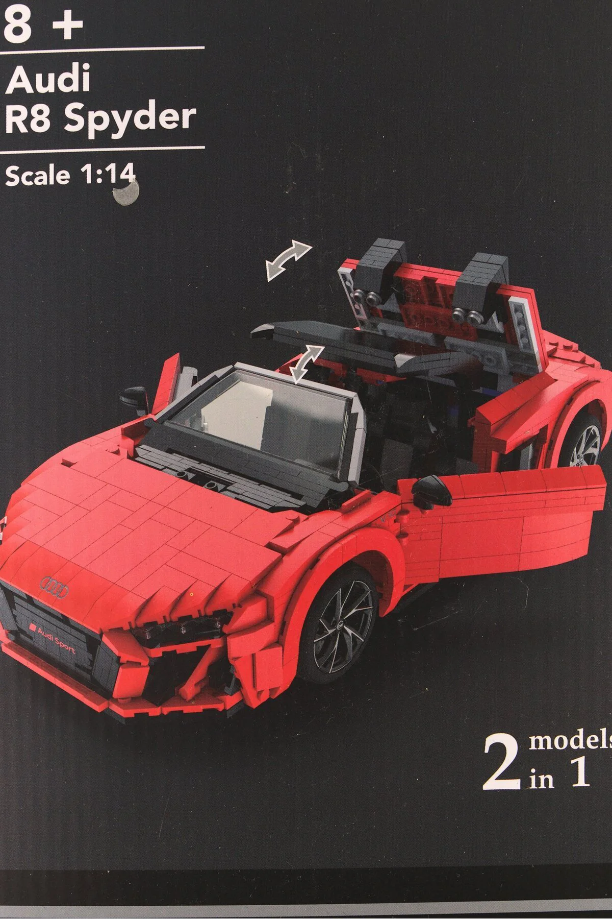 1:14 Audi R8 Spyder Model Araba Yapım Seti 1440 Parça S00093800 1:14 Audi R8 Spyder Model Araba Yapım Seti 1440 Parça S00093800