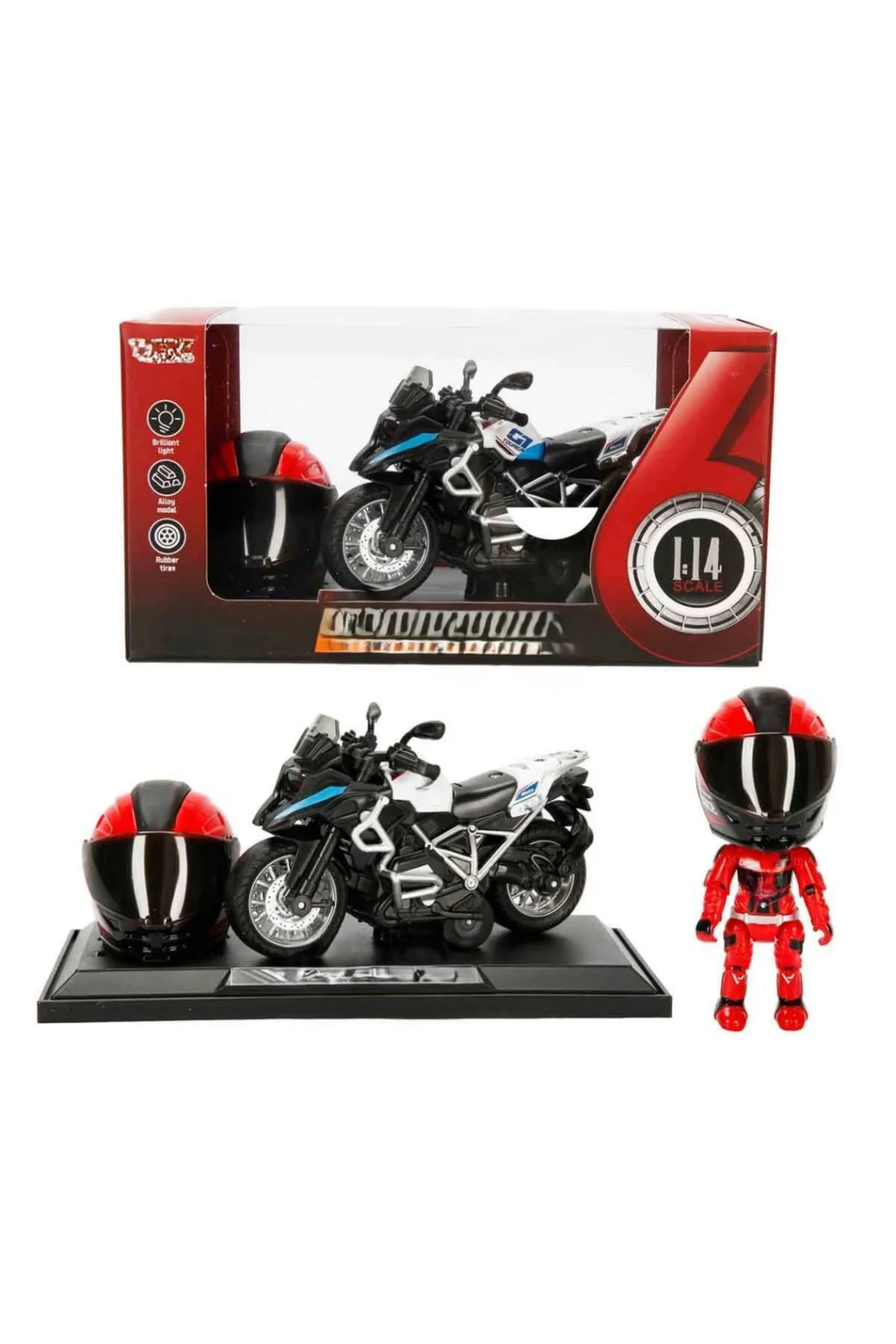 1:14 Sesli ve Işıklı Çek Bırak Motosiklet