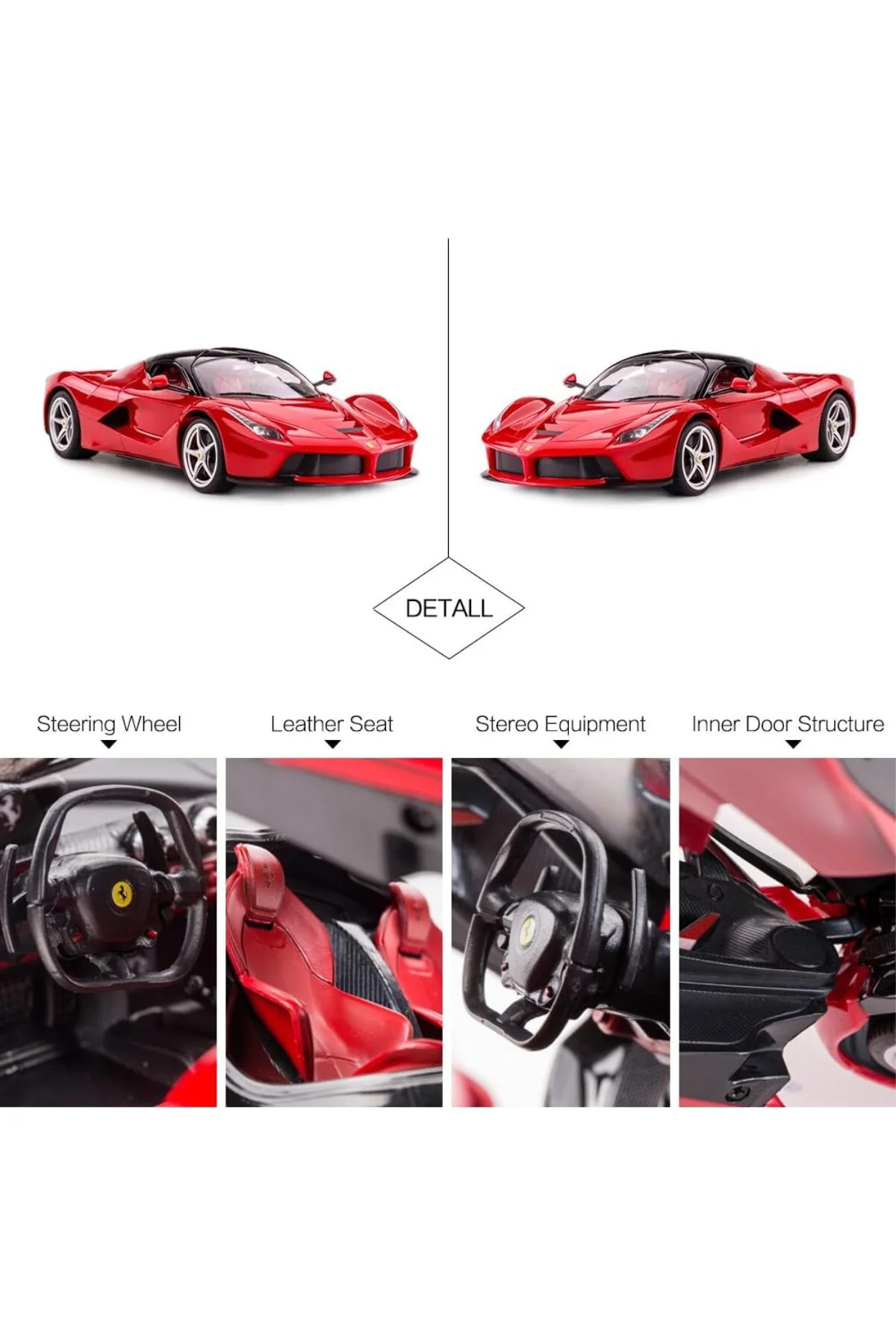 1:14 Uzaktan Kumandalı Araba Ferrari La Ferrari Man Kapı Açılan 2