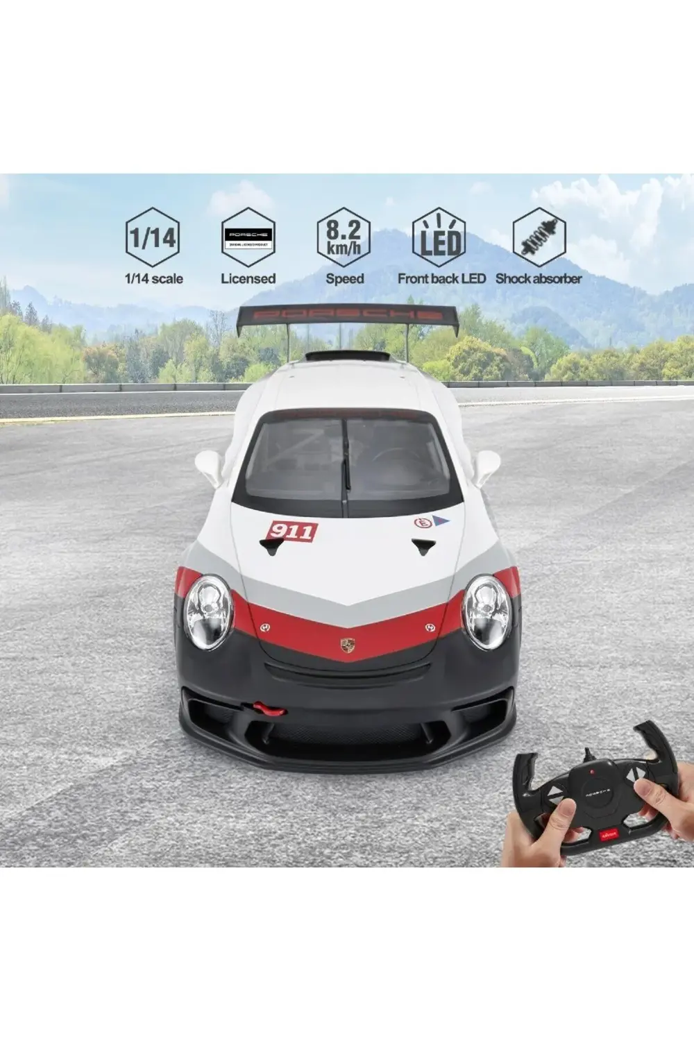 1:14 Uzaktan Kumandalı Araba Porsche 911 Gt3 Cup 2.4 Ghz