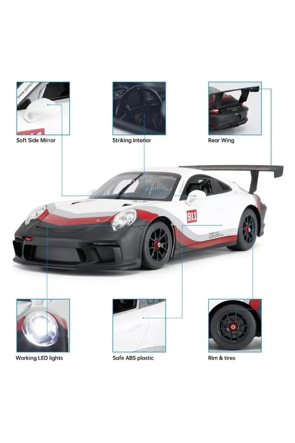 1:14 Uzaktan Kumandalı Araba Porsche 911 Gt3 Cup 2.4 Ghz