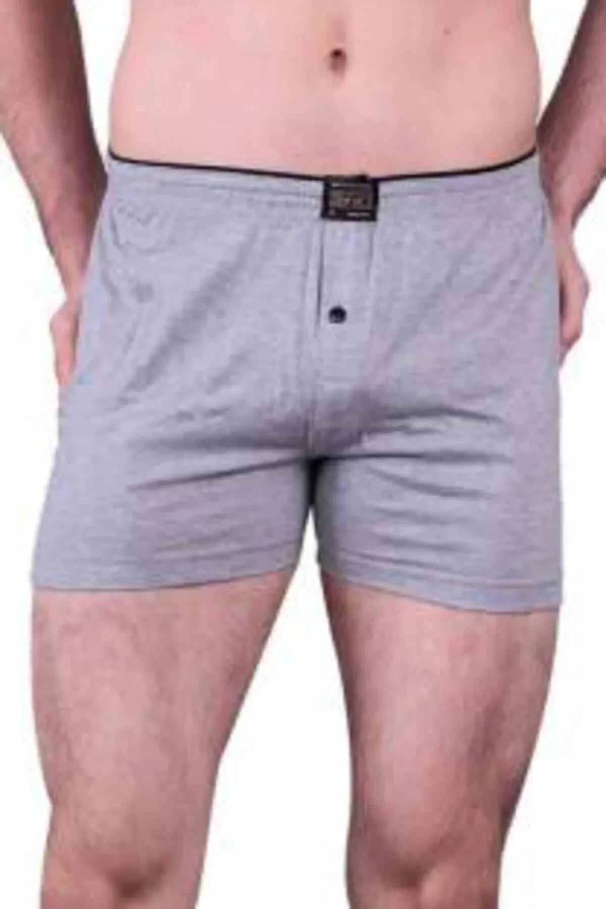 1146 Erkek Düğmeli Penye Boxer
