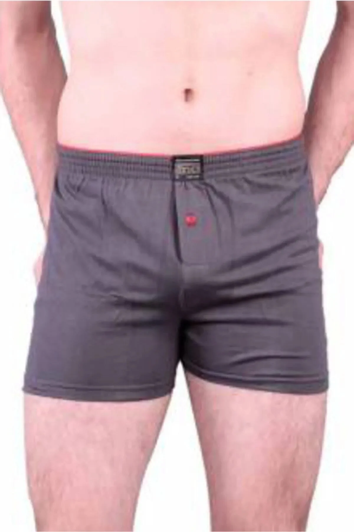 1146 Erkek Düğmeli Penye Boxer