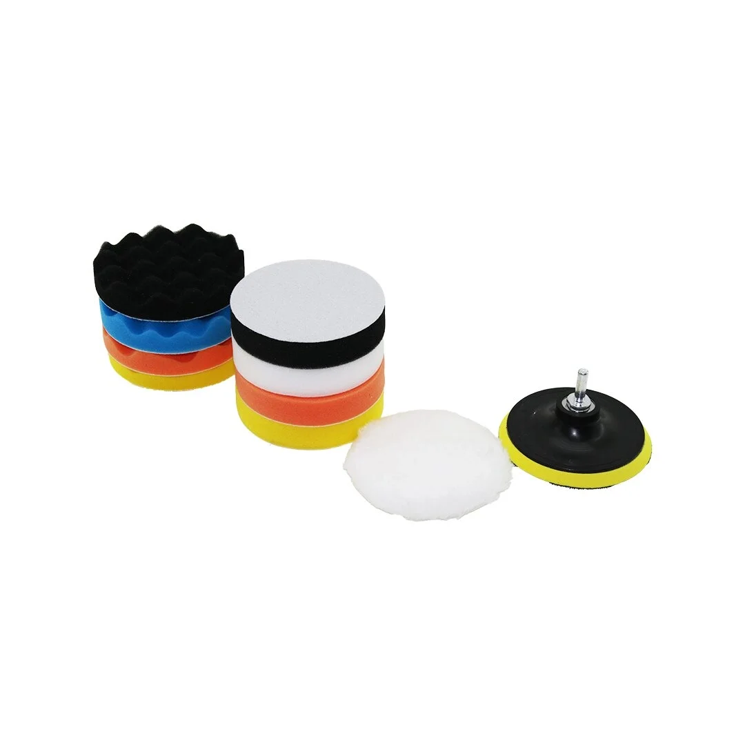 115 Mm  11pcs Polisaj Sünger Seti 8 Ad. 115mm Sünger- 1 Polisaj Ped -1 M14 Adaptör - 1 Cırtlı Disk Taban Bx40 Fiyatı, Yorumları ve Özellikleri
