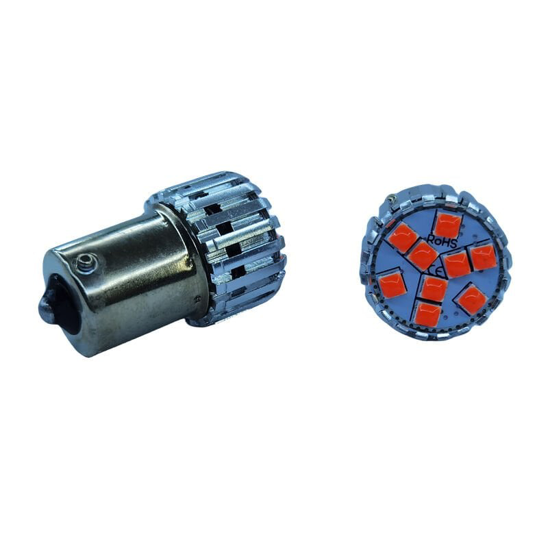 1156 Dekoratif stop led ampul tek duy kırmızı 12V 4W canbus / LAA