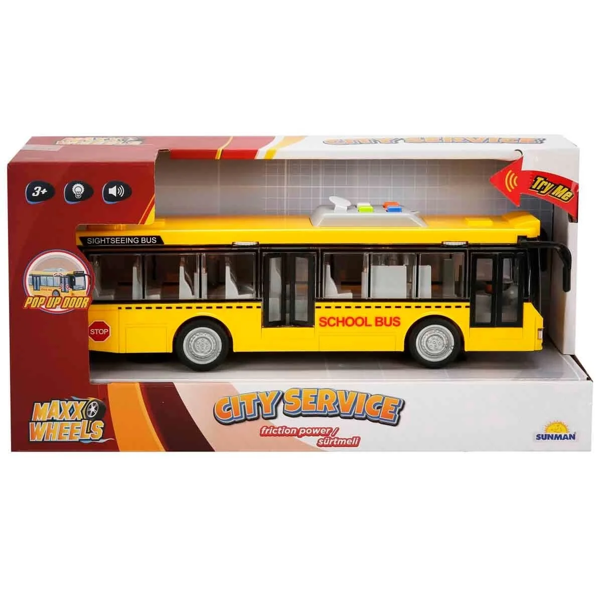 1:16 Eco Lounge Sesli ve Işıklı Şehir Otobüsleri 28 cm S00003537