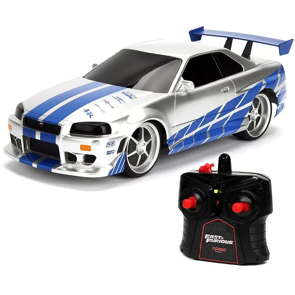 1:16 Fast  Furious Kumandalı Brian's Nissan Skyline GT-R Turbo Araba