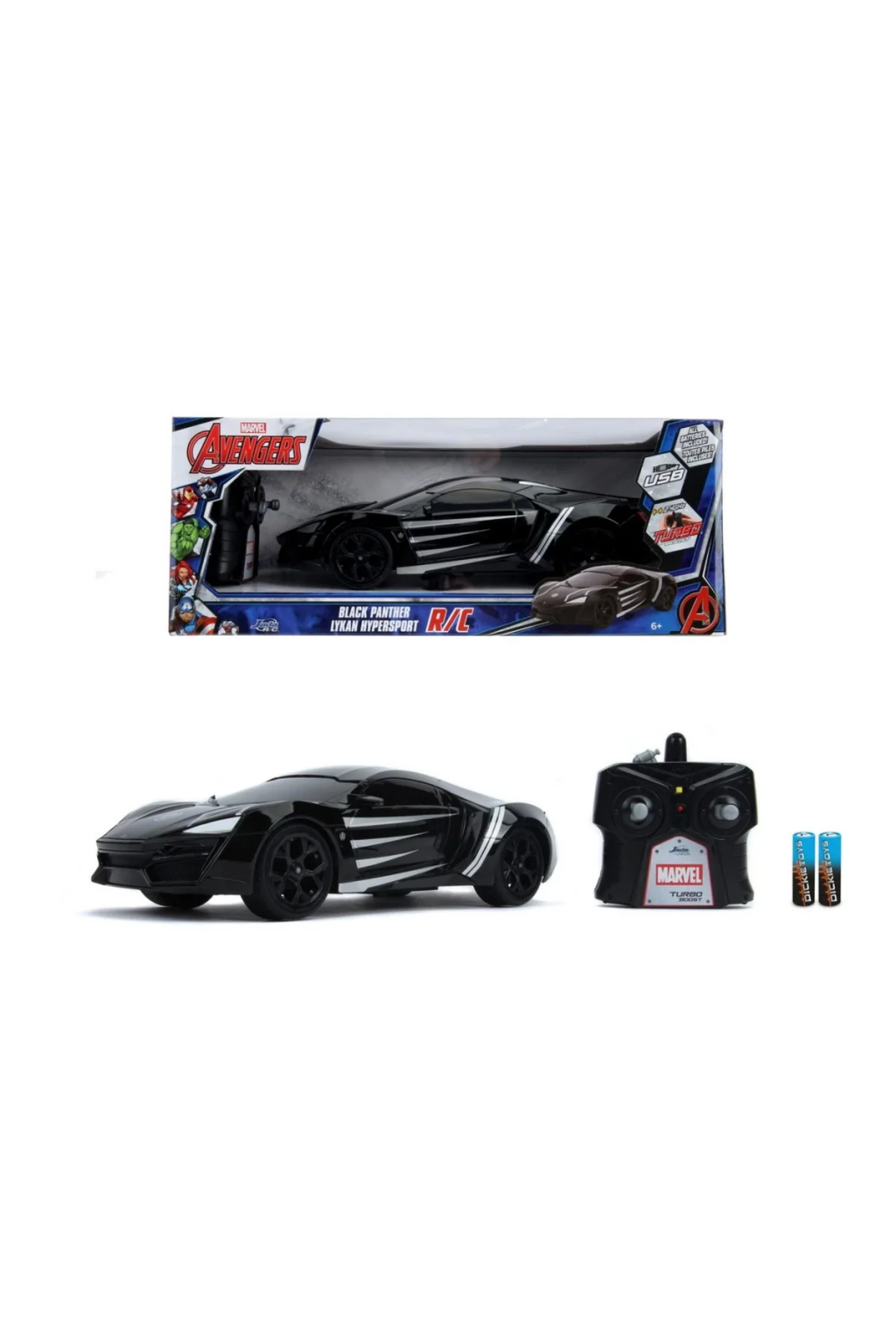 1:16 Jada Toys Marvel Black Panther Lykan Hypersport Kumandalı Araba