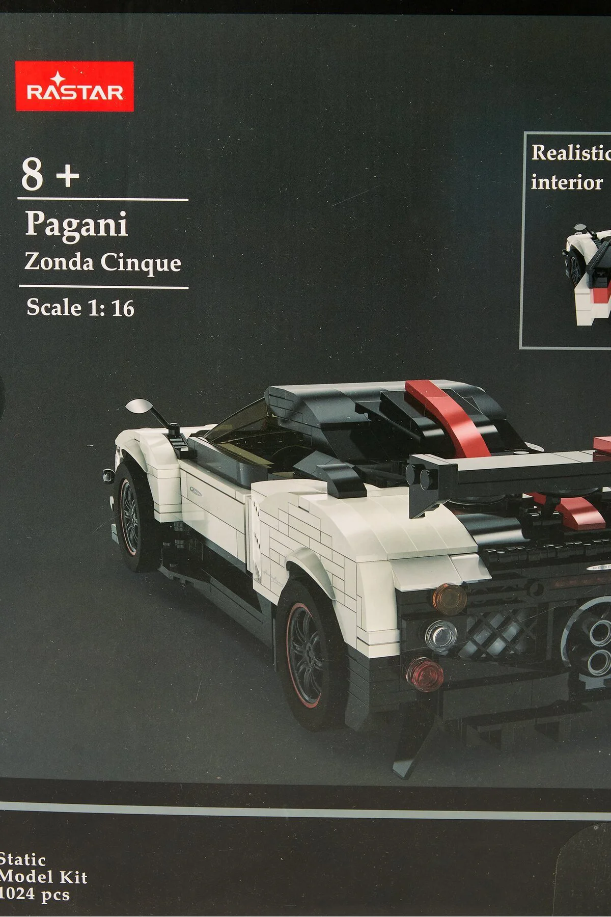 1:16 Pagani Zonda Cinque Model Araba Yapım Seti 1024 Parça S00098 1:16 Pagani Zonda Cinque Model Araba Yapım Seti 1024 Parça S00098