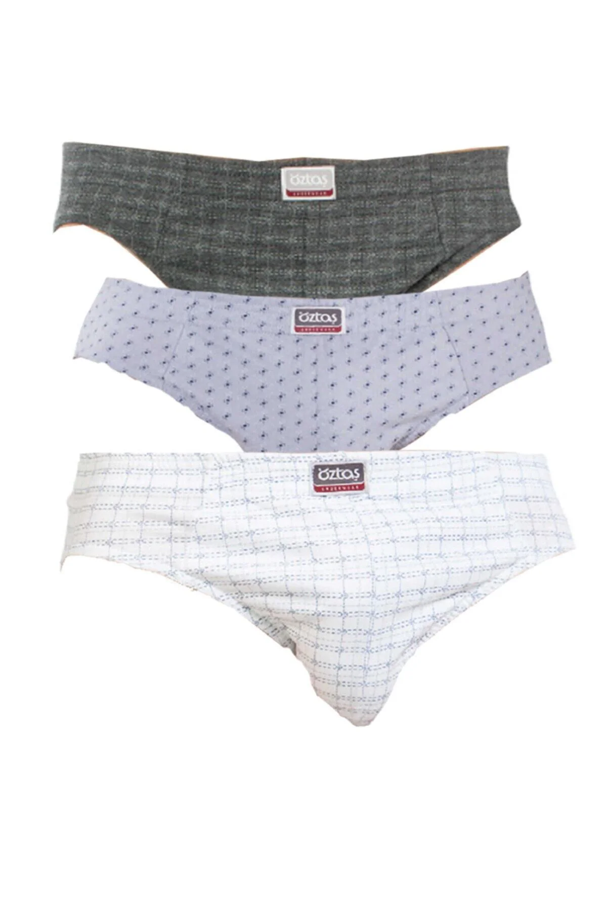 1165-f Erkek Desenli Slip 3 Lü Paket