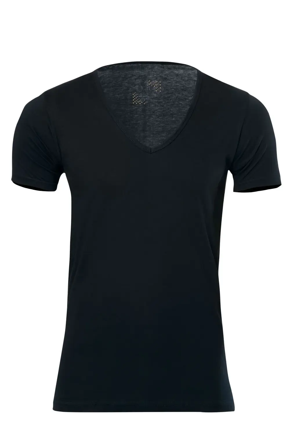 1173 Siyah 3 Adet Penye V Yaka Kısa Kol Erkek Fanila