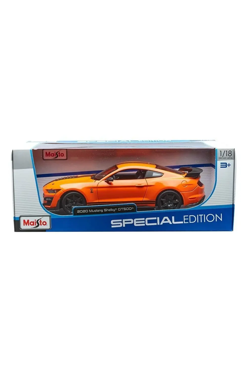 1/18 2020 Ford Mustang Shelby Gt500 Mavi Model Araba