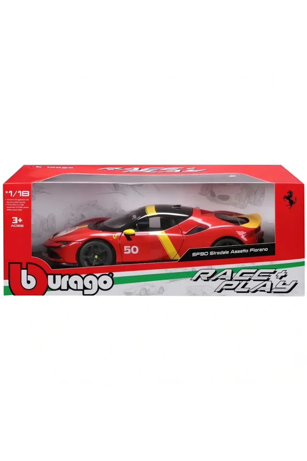 1:18 Ferrari SF90 Stradale Assetto Fiorano Model Araba