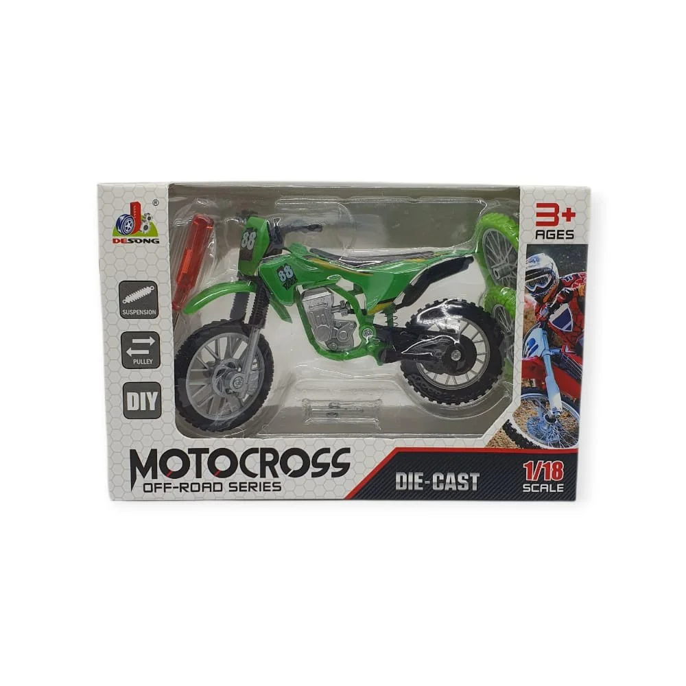 1:18 Ölçekli Model Motosiklet - DS928 - Yeşil - 1 ADET