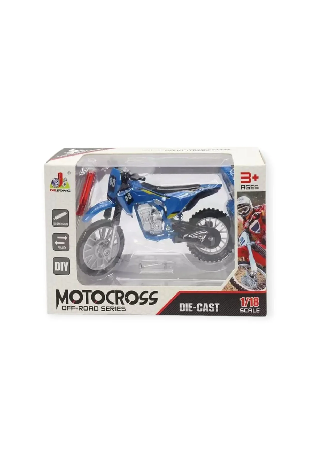 1:18 Ölçekli Model Motosiklet - DS928 - Mavi (Lisinya) 1:18 Ölçekli Model Motosiklet - DS928 - Mavi (Lisinya)