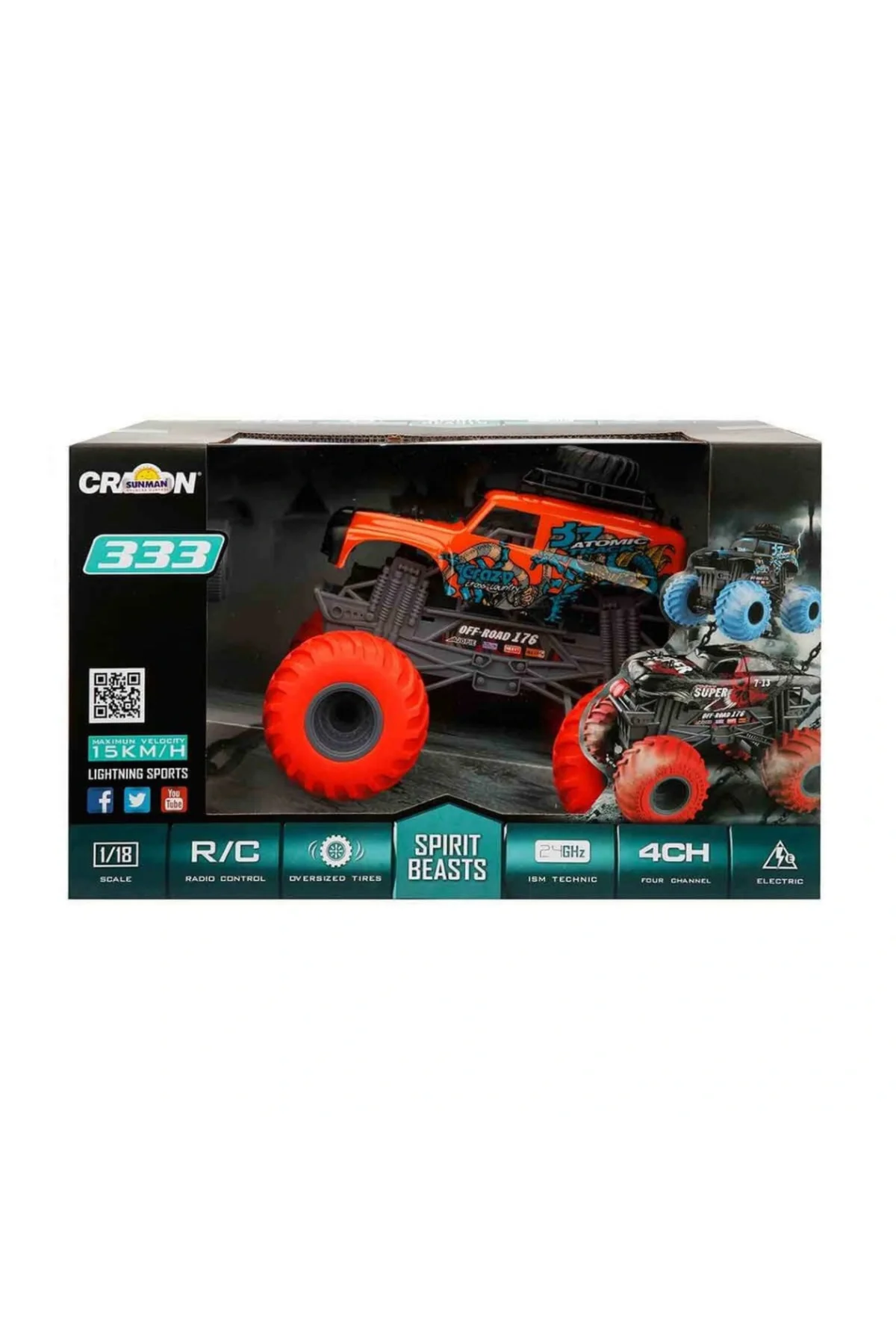 1:18 USB Şarjlı Uzaktan Kumandalı Araba 25 cm