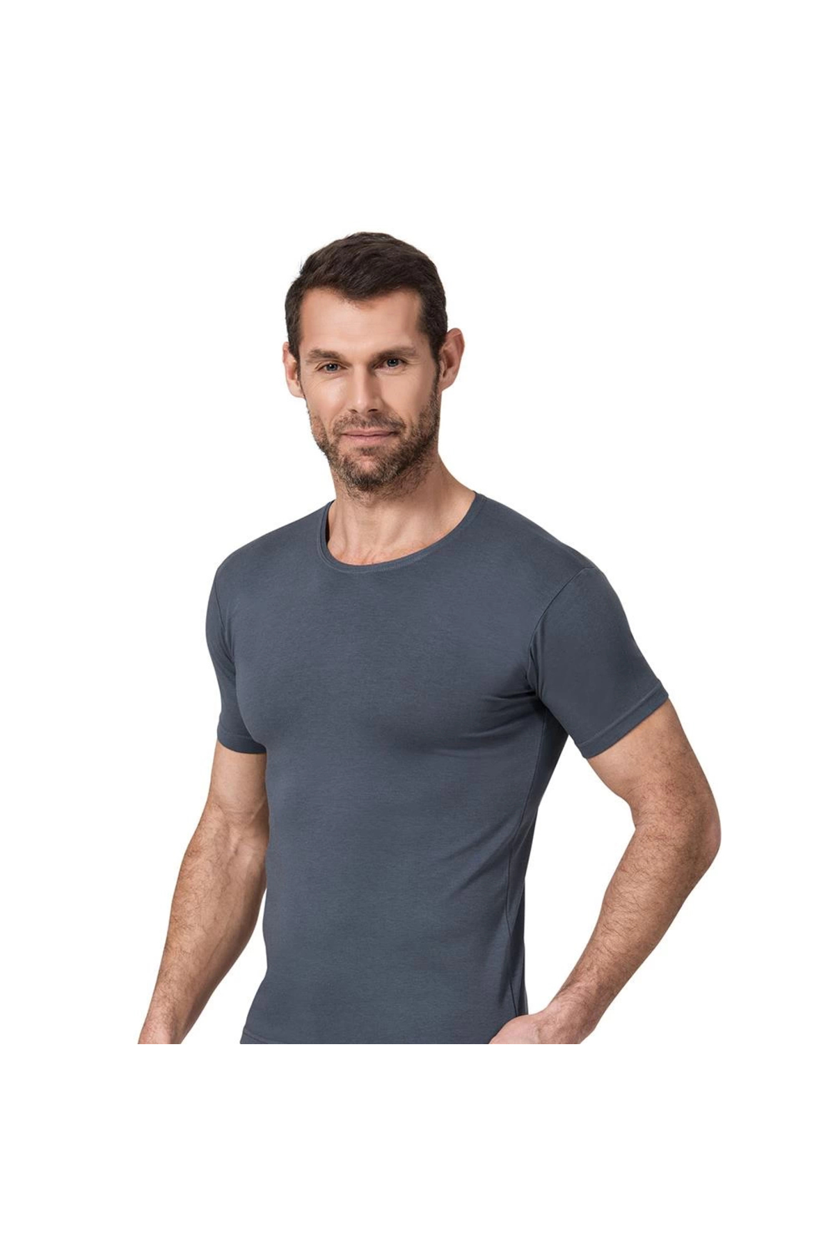 1181 Erkek Modal Bisiklet Yaka Kısa Kol Atlet