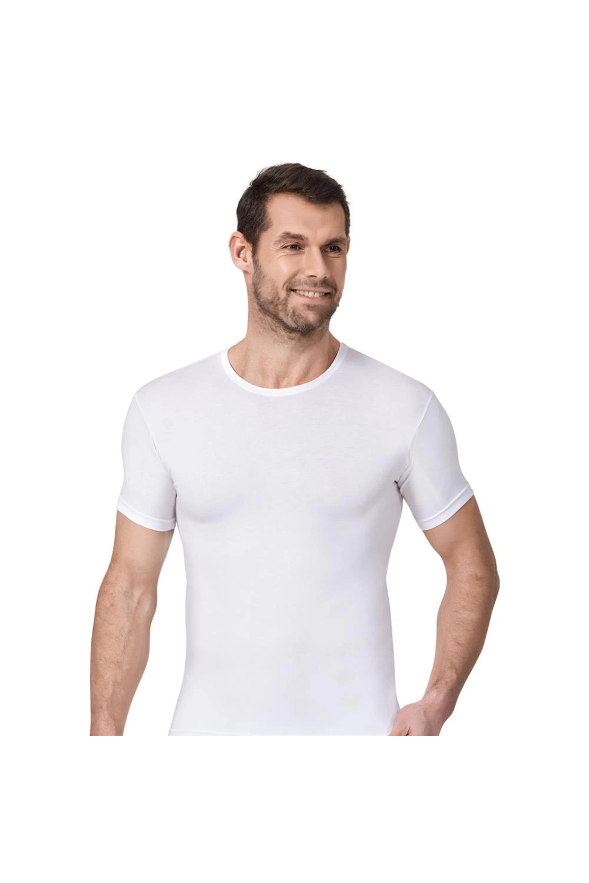 1181 Erkek Modal Bisiklet Yaka Kısa Kol Atlet