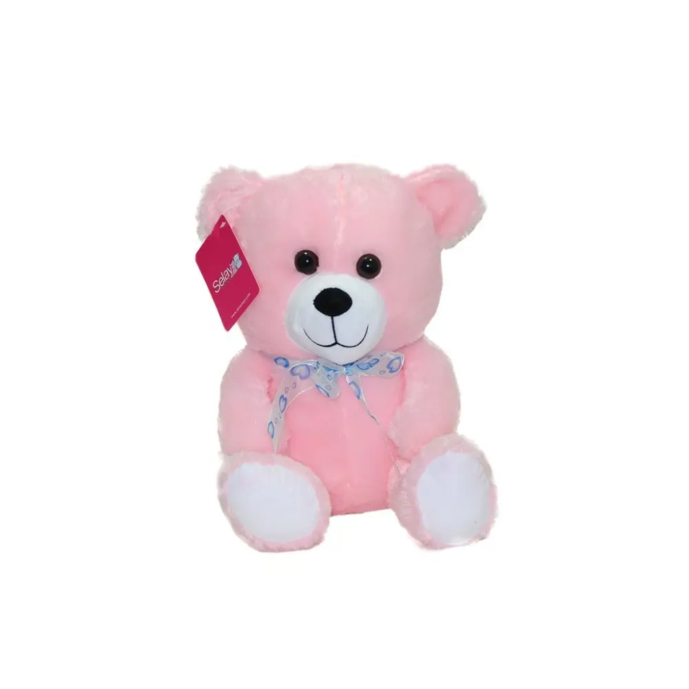 1181 Selay, Oturan Ayı Pembe 30 cm