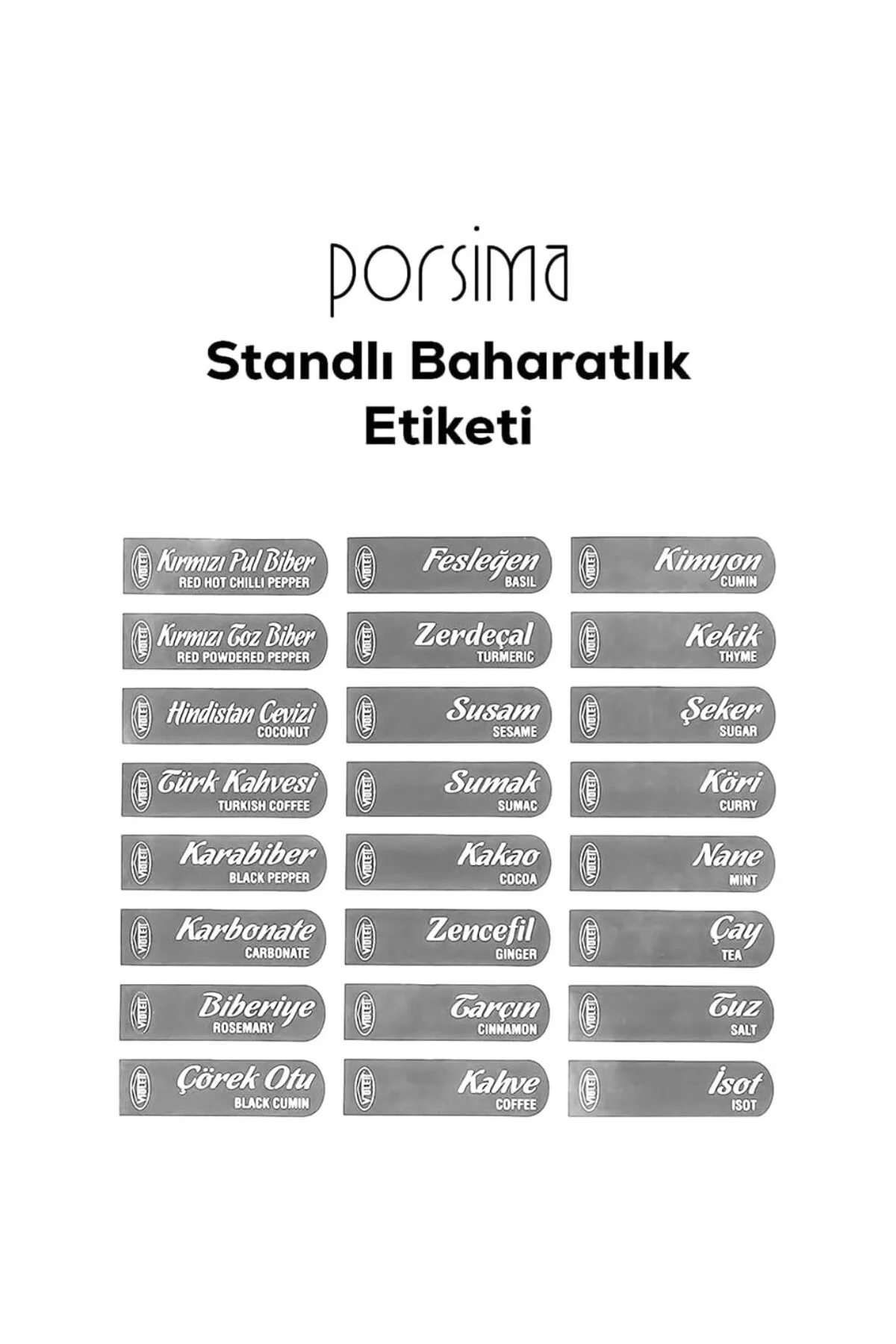 1182 6 lı Standlı Kendinden Yapışkanlı Kapaklı Kaşıklı Baharatlık