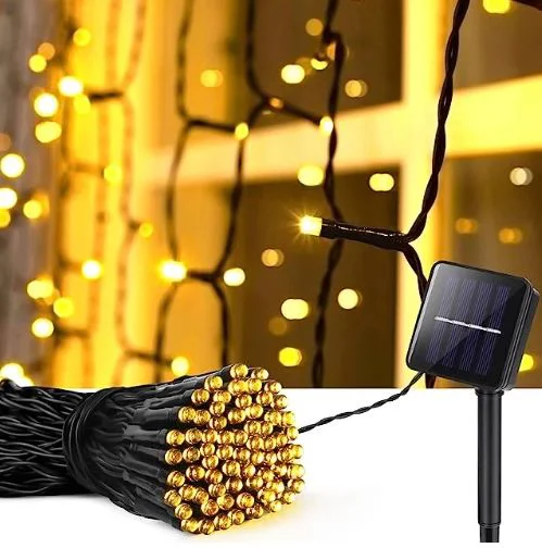11m 100 LED Gün Işığı Solar LED Işık Dizisi - 8 Fonksiyonlu Solar Aydınlatma Fiyatı, Yorumları ve Özellikleri
