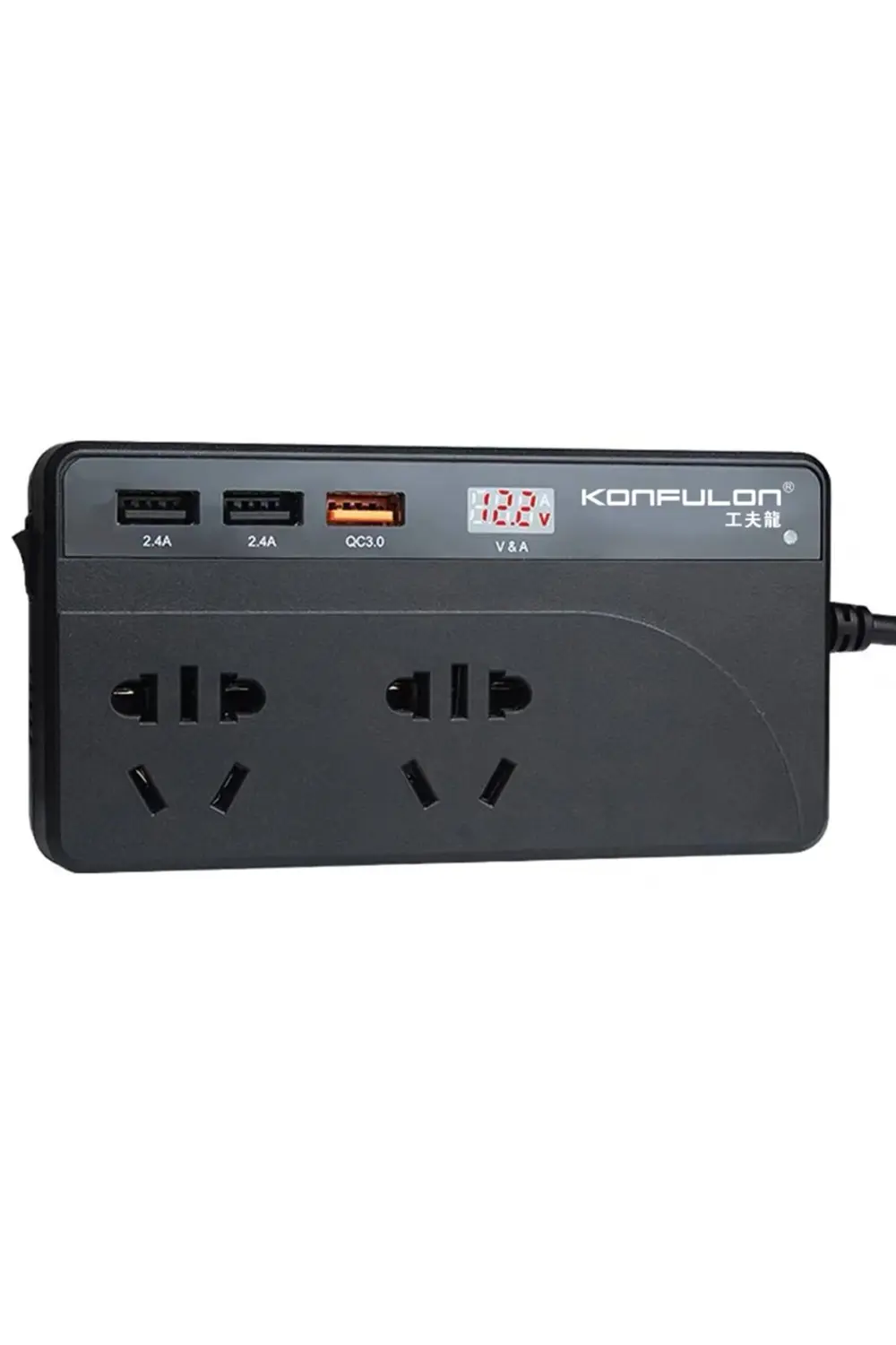 12 - 24 Volt Çakmaklıktan 220 Volta Yükselten İnvertör Şarj Cihaz