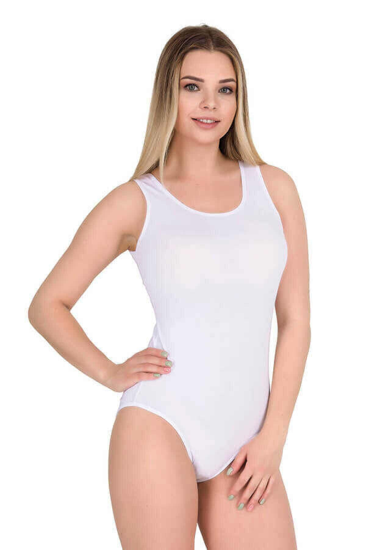 Berrak 12 Adet Beyaz Renk Kalın Askılı Çıtçıtlı Badi