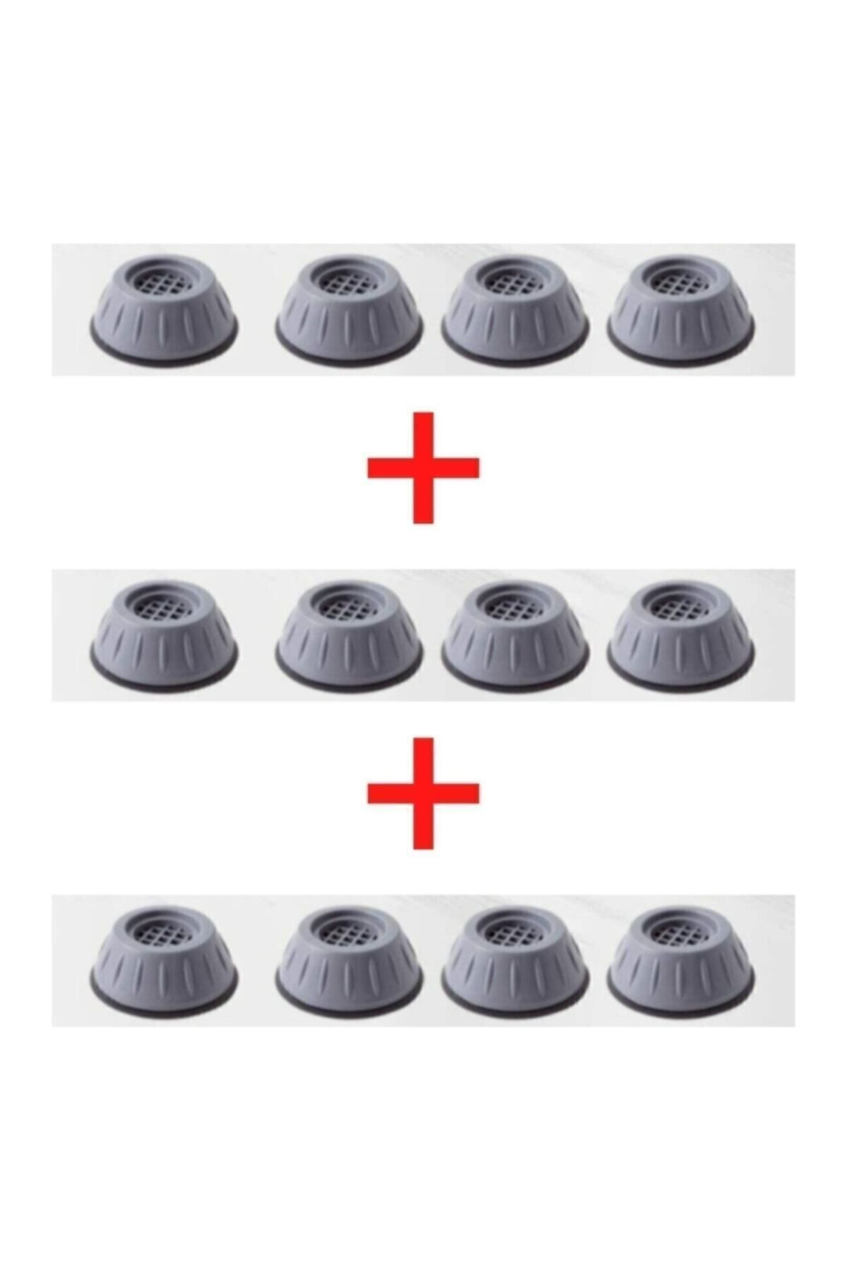 12 Adet Çamaşır Makinesi ve Buzdolabı Titreşim Önleyici Ayak Stop