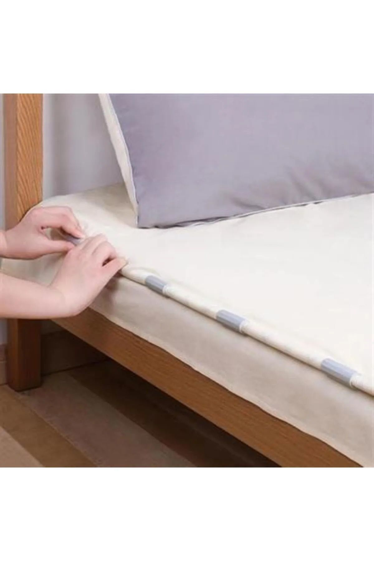 12 Adet Çok Amaçlı Çarşaf Tutucu, Sabitleyici, Kaydırmaz Nevresim