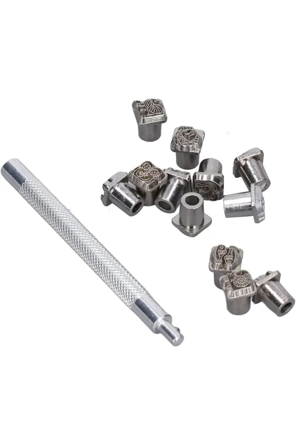 Tuhafiyecimiz 12 Adet Çok Şekilli Deri Damgalama Seti, Deri Sanat El Sanatları Tuhafiyecimiz 12 Adet Çok Şekilli Deri Damgalama Seti, Deri Sanat El Sanatları