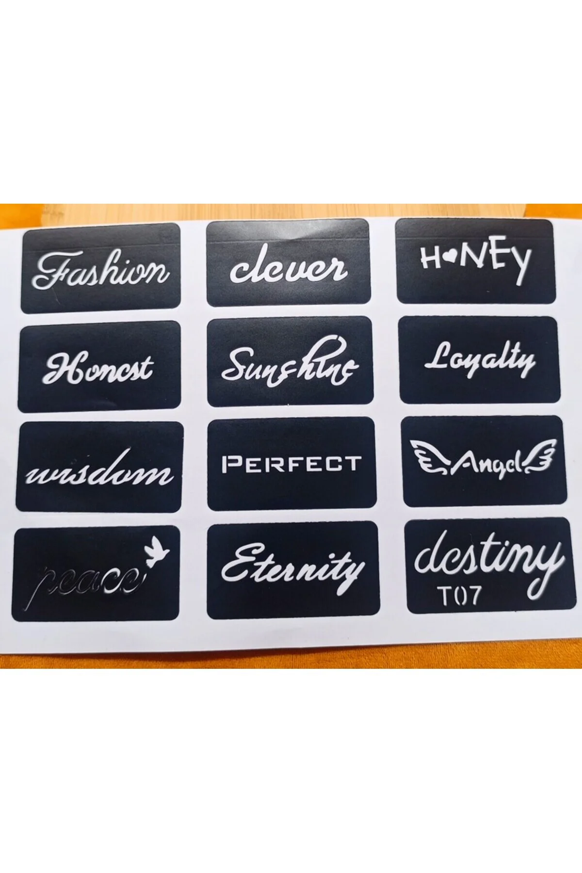 12 Adet Figürlü Geçici Dövme