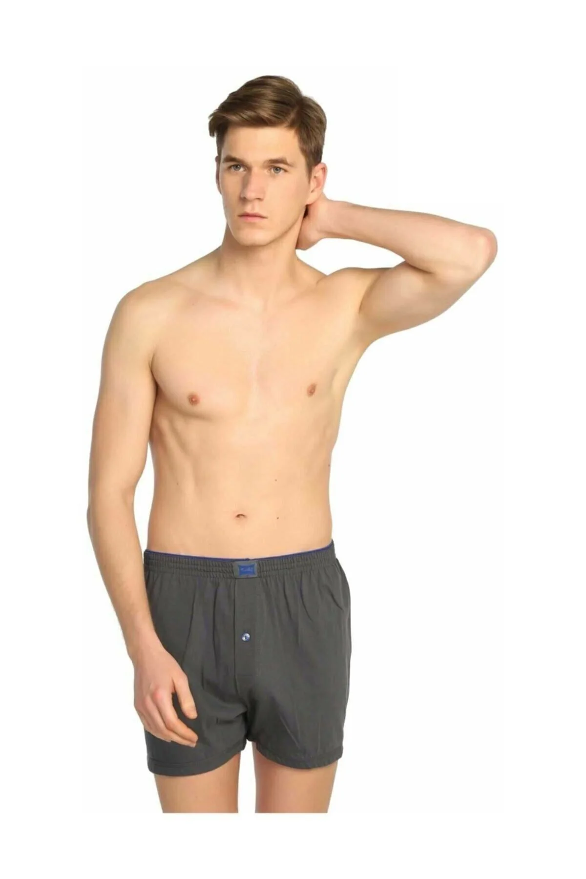 12 Adet Füme Renk Havlu Bel Boxer