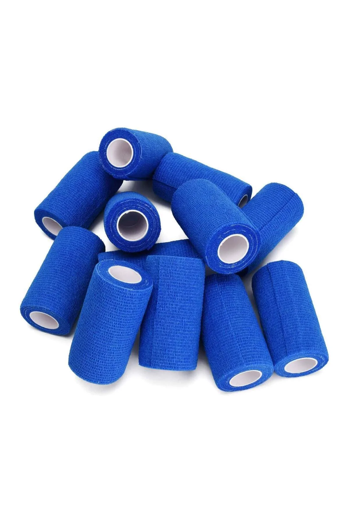 12 Adet Kendinden Yapışkanlı Elastik Koban Bandaj-kendine Yapışan Coban Mavi Renkli 10 Cm X 4,5 Metr - Görsel 3