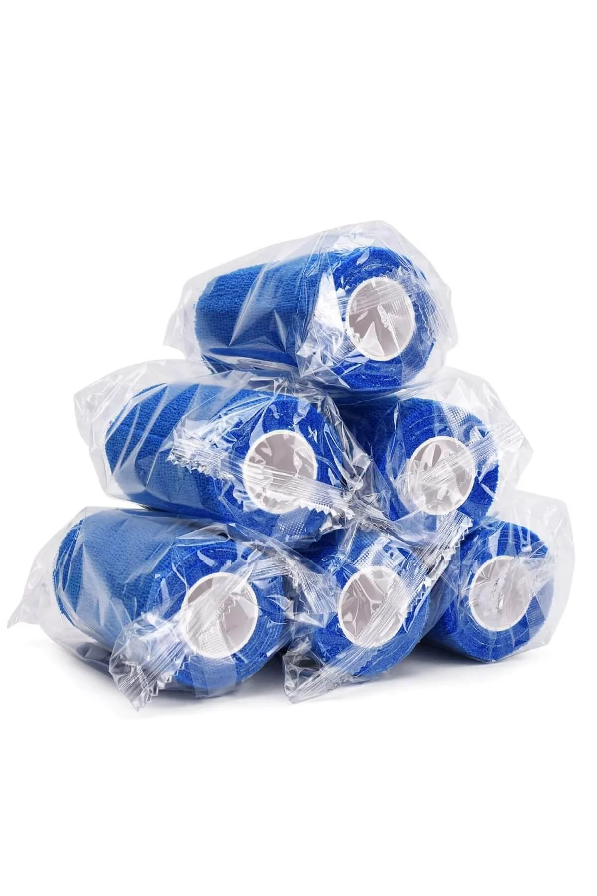 12 Adet Kendinden Yapışkanlı Elastik Koban Bandaj-kendine Yapışan Coban Mavi Renkli 10 Cm X 4,5 Metr - Görsel 2