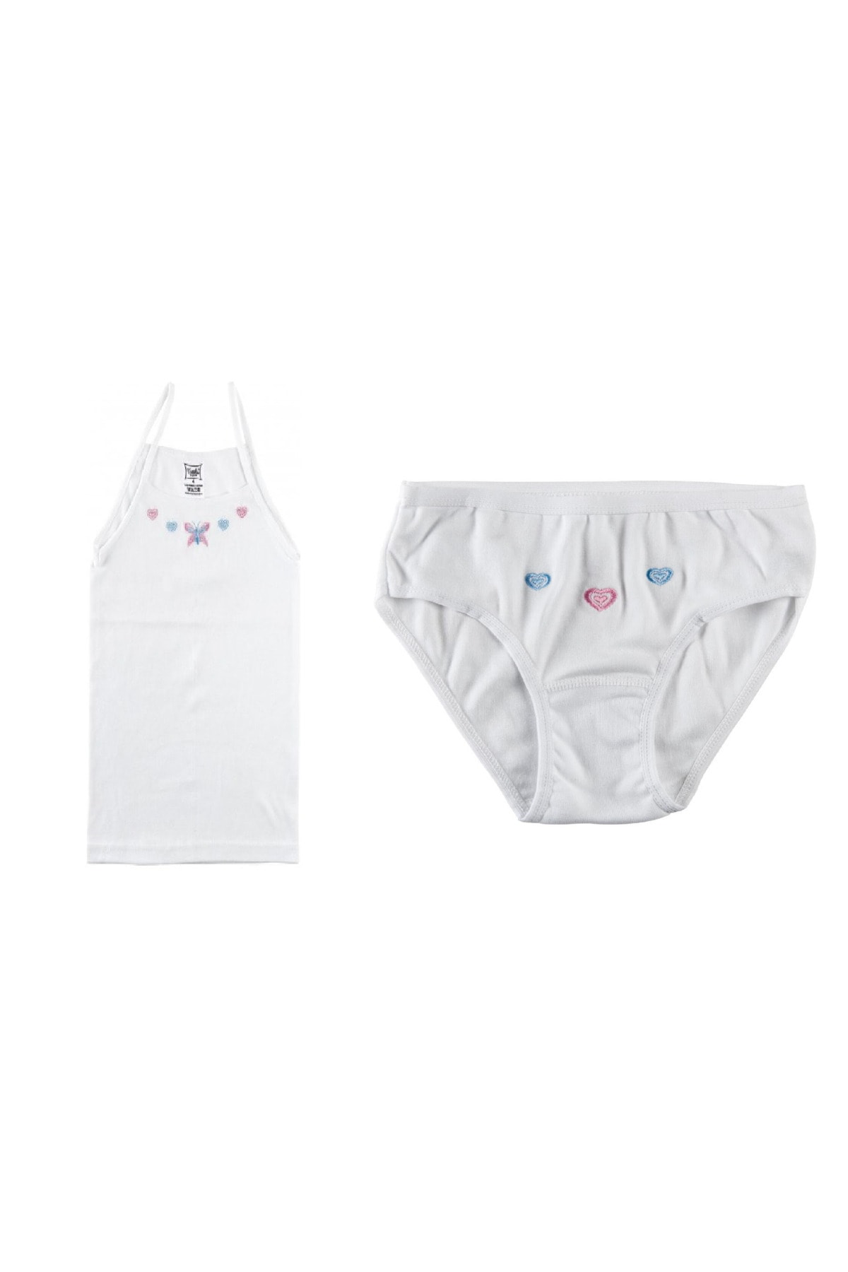 12 Adet Kız Çocuk Atlet Külot Takım