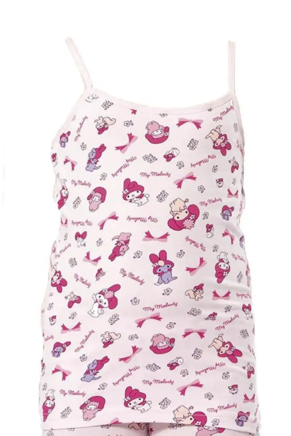 12 Adet Kız Çocuk Baskılı Ip Askılı Atlet Karışık Renk 3405