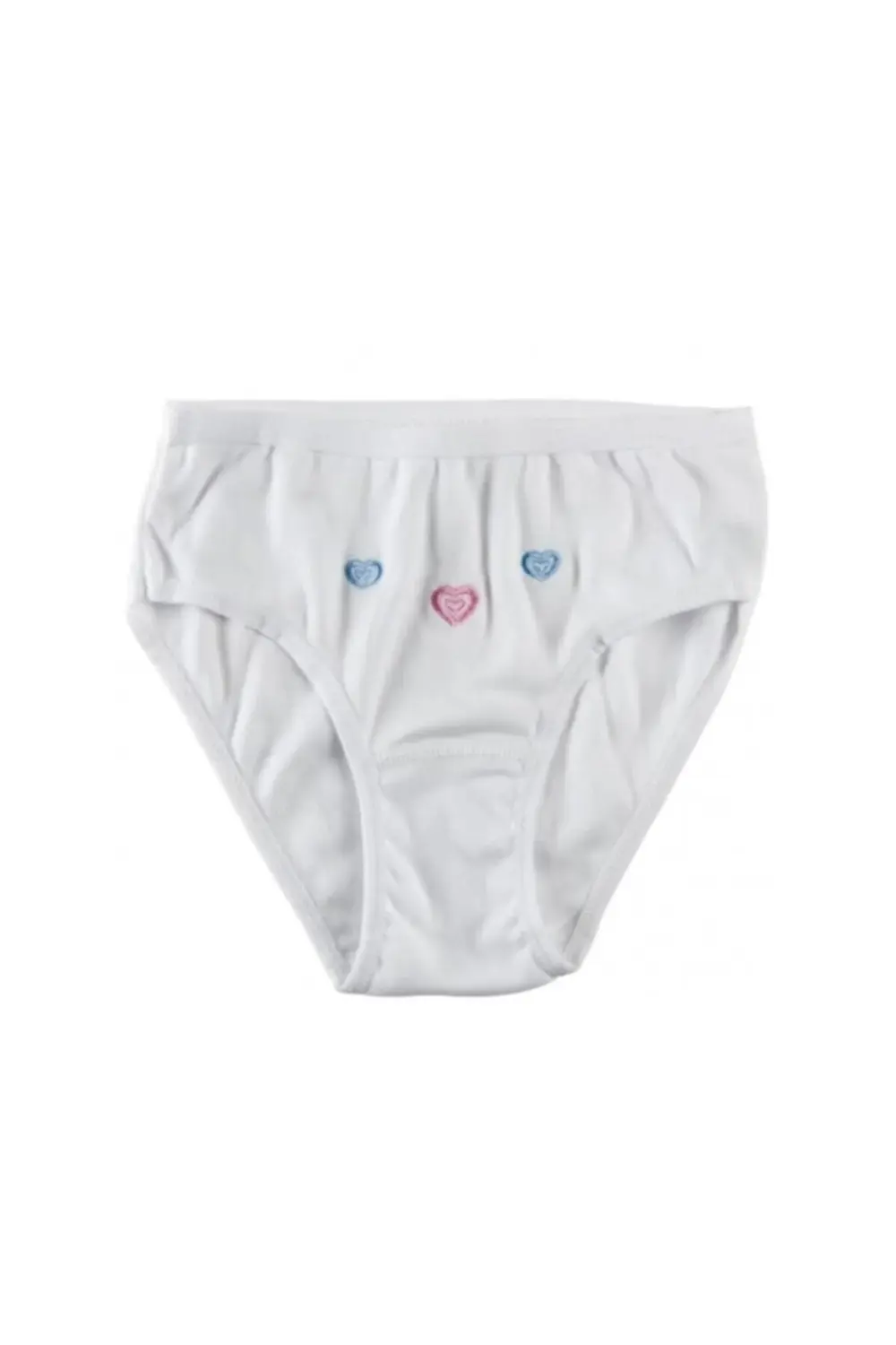 12 Adet Kız Çocuk Beyaz Külot