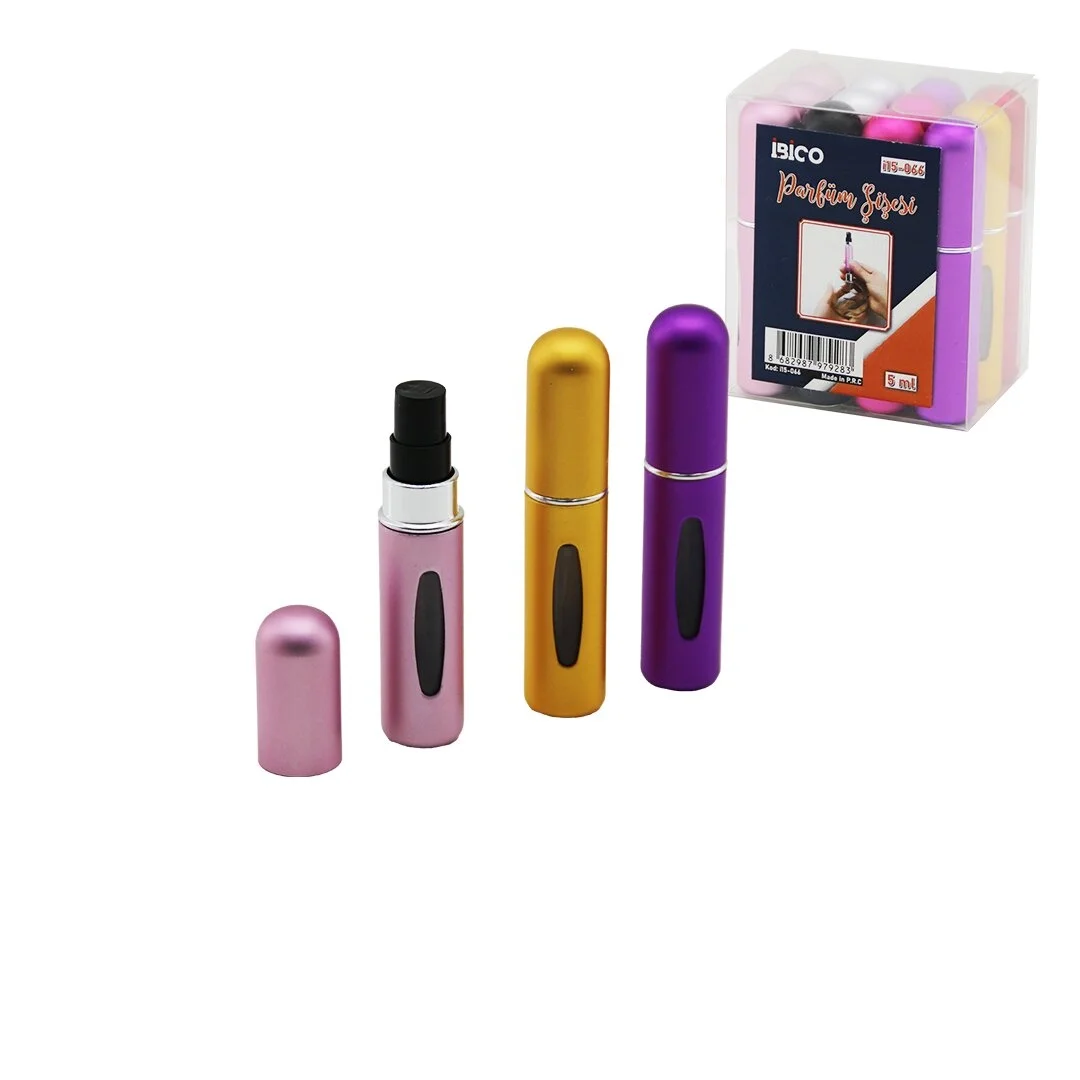 12 Adet Mini=cep - Çanta Boy Boş Sprey Parfüm Şişesi 5ml Renkli Pls. Seviye Pencereli Bx40 Fiyatı, Yorumları ve Özellikleri